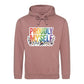Proudly Myself Floral Rainbow Pride Month Unisex Hoodie