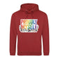 Proudly Myself Floral Rainbow Pride Month Unisex Hoodie