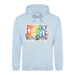 Proudly Myself Floral Rainbow Pride Month Unisex Hoodie