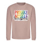 Proudly Myself Quote Pride Month Unisex Sweatshirt