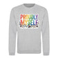 Proudly Myself Quote Pride Month Unisex Sweatshirt