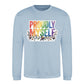 Proudly Myself Quote Pride Month Unisex Sweatshirt