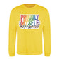 Proudly Myself Quote Pride Month Unisex Sweatshirt
