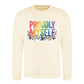Proudly Myself Quote Pride Month Unisex Sweatshirt