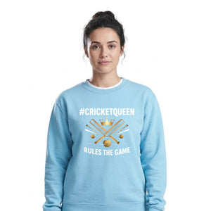 Women cricket t shirt Queen Rules The Game T20 World Cup Sweatshirt