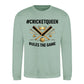 #Queen Rules The Game Women Cricket Printed Unisex Sweatshirt - T20 Womens World Cup