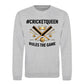 #Queen Rules The Game Women Cricket Printed Unisex Sweatshirt - T20 Womens World Cup