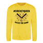 #Queen Rules The Game Women Cricket Printed Unisex Sweatshirt - T20 Womens World Cup