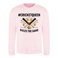 #Queen Rules The Game Women Cricket Printed Unisex Sweatshirt - T20 Womens World Cup