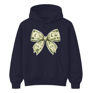 Quirky Money Banknote Bow Graphic Unisex Hoodie