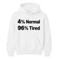 Quirky Percent Slogan Typography Print Unisex Hoodie
