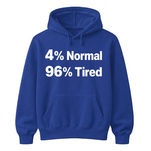 Quirky Percent Slogan Typography Print Unisex Hoodie