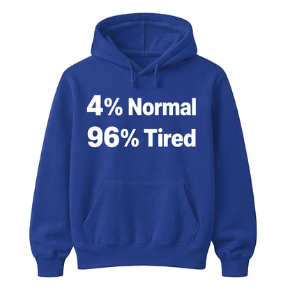 Quirky Percent Slogan Typography Print Unisex Hoodie