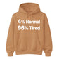 Quirky Percent Slogan Typography Print Unisex Hoodie
