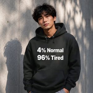 Quirky Percent Slogan Typography Print Unisex Hoodie
