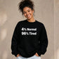 Quirky Percent Slogan Typography Printed Unisex Sweatshirt