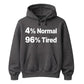 Quirky Percent Slogan Typography Print Unisex Hoodie