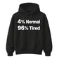 Quirky Percent Slogan Typography Print Unisex Hoodie