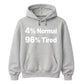 Quirky Percent Slogan Typography Print Unisex Hoodie