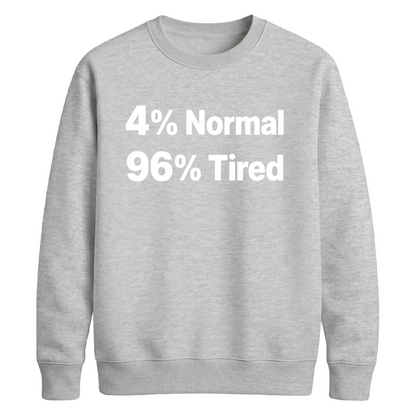 Quirky Percent Slogan Typography Printed Unisex Sweatshirt