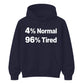 Quirky Percent Slogan Typography Print Unisex Hoodie