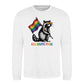 Raccoon Heart Shades Pride Month Unisex Sweatshirt