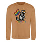Raccoon Heart Shades Pride Month Unisex Sweatshirt