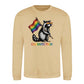 Raccoon Heart Shades Pride Month Unisex Sweatshirt