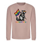 Raccoon Heart Shades Pride Month Unisex Sweatshirt