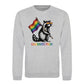 Raccoon Heart Shades Pride Month Unisex Sweatshirt