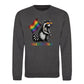 Raccoon Heart Shades Pride Month Unisex Sweatshirt