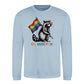 Raccoon Heart Shades Pride Month Unisex Sweatshirt