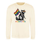 Raccoon Heart Shades Pride Month Unisex Sweatshirt