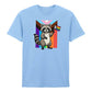 Raccoon Pride Flag Illustration Pride Month Unisex T Shirt