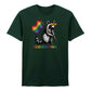 Raccoon Pride Flag Streetwear Art Style Unisex T Shirt Happy Pride Day