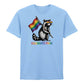 Raccoon Pride Flag Streetwear Art Style Unisex T Shirt Happy Pride Day