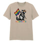 Raccoon Pride Flag Streetwear Art Style Unisex T Shirt Happy Pride Day