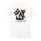 Raccoon Pride Flag Streetwear Art Style Unisex T Shirt Happy Pride Day
