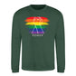 Raised Fist Rainbow Power Pride Month Unisex Sweatshirt