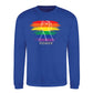 Raised Fist Rainbow Power Pride Month Unisex Sweatshirt