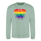Raised Fist Rainbow Power Pride Month Unisex Sweatshirt