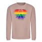 Raised Fist Rainbow Power Pride Month Unisex Sweatshirt
