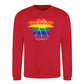 Raised Fist Rainbow Power Pride Month Unisex Sweatshirt