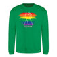 Raised Fist Rainbow Power Pride Month Unisex Sweatshirt