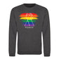 Raised Fist Rainbow Power Pride Month Unisex Sweatshirt