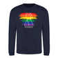 Raised Fist Rainbow Power Pride Month Unisex Sweatshirt