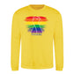 Raised Fist Rainbow Power Pride Month Unisex Sweatshirt