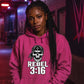 Rebel 3:16 Skull Wrestling Unisex Hoodie