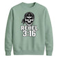 Rebel 3:16 Skull Wrestling Unisex Sweatshirt