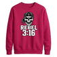 Rebel 3:16 Skull Wrestling Unisex Sweatshirt